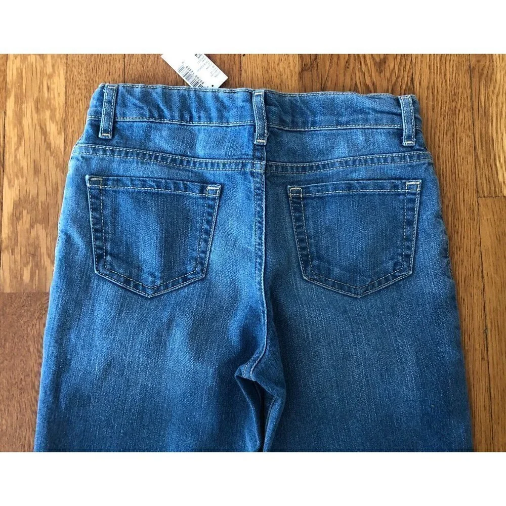 NWT Childrens Place Girls Size 14 Slim Skinny Jeans Light Wash Adjustable Waist